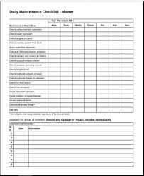 Typically, maintenance records make research to get any kind of preventive measure upon your house, equipment or services it is going to retain the worth in future. Maintenance Checklist Template Examples