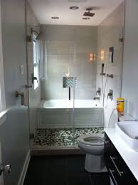 Tiled Walk In Shower Inside Tub Small Space Google Search Bathtubs For Small Bathrooms Small Narrow Bathroom Small Bathroom Layout