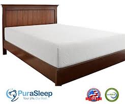 Purasleep Synergy Luxury Cool Comfort Memory Foam Mattress Made In The Usa 10 Year W Adjustable Bed Frame Full Size Memory Foam Mattress Bunk Bed With Desk