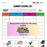 JULY Reading Log Prizes and Raffle at MARY ESTHER