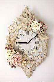 A very vintage dessert plate makes the perfect shabby chic wall clock! Pin On Shabby Chic