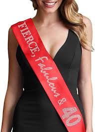 Amazon 40th Birthday Gifts For Her Fierce Fabulous 40 Women S 40th Birthday Rhinestone Sash Red At Amazon Wome 40th Birthday Gifts For Women 40th Birthday Decorations Birthday Gifts For Women