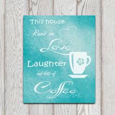 Coffee Print Kitchen Decor Themes Coffee Teal Kitchen Decor Coffee Decor Kitchen