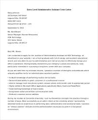 This cover letter example is specifically designed for administrative assistant positions in 2021. Free 9 Cover Letter For Administrative Assistant Samples In Ms Word Pdf