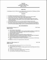 Medical Assistant Resume Occupational Examples Samples Free Edit With Word