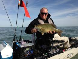 smallmouth bass and the clear waters of lake st clair in