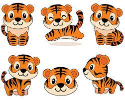 Tiger Svg Cartoon Tiger Svg Animal Svg Cute Baby Tiger For Cricut For Silhouette Clipart Viny Cartoon Tiger Tiger Drawing For Kids Tiger Drawing