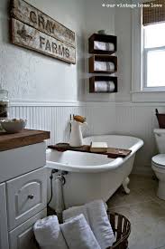 Our Vintage Home Love Farmhouse Bathroom Farmhouse Bathroom Accessories Bathroom Farmhouse Style Farmhouse Bathroom Decor