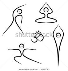 Yoga Poses Stylized Clip Art Free Vector 4vector Yoga Drawing Yoga Art Yoga Illustration