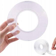 Cinta Adhesiva Doble Cara Extrafuerte Doble Cara - 1.5m X 25mm Transparente  Lavable Y Reutilizable Cinta Nano Tape