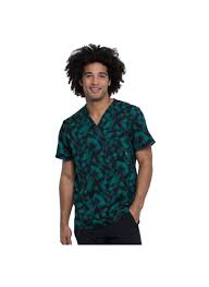 Cherokee Infinity Men S One Pocket Scrub Top In Awesome Angles Ck902