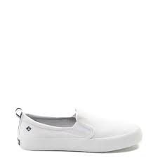 Womens Sperry Top Sider Crest Slip On Casual Shoe White