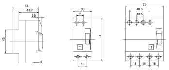 Circuit Breaker Residual Current Circuit Breaker Vlsm 5sm1