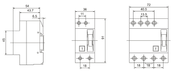 circuit breaker residual current circuit breaker vlsm 5sm1