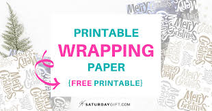 You can download the free printable christmas gift wrap here. Printable Merry Christmas Wrapping Paper Free Printable Saturdaygift