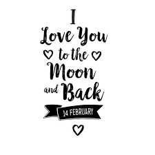 I love you to the moon and back. Motivstempel Valentinstag I Love You To The Moon And Back Jetzt Bei Stempel Malter De Bestellen