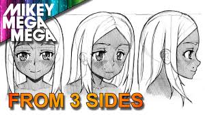 Overtime, she reformed from her thieving and ruffian ways. How To Draw Front Side Profile Face From 3 Different Angles In Anime Manga With Mikeymegamega Youtube