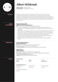 Job opportunities in finance often involve working with financial data and reporting on financial results. Financial Specialist Resume Example Kickresume
