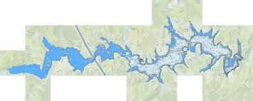 Lake William C Bowen Fishing Map