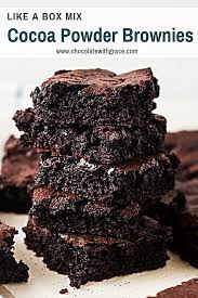 How To Make Brownies With Cocoa Powder Cocoa Powder Brownies Cocoa Powder Recipes Brownies Recipe Easy