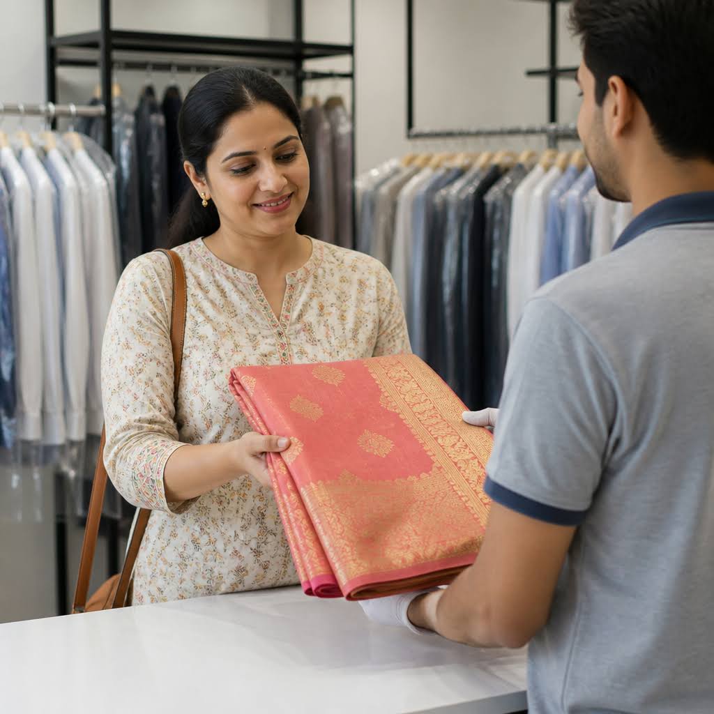 Saree Dry Cleaning in Raghubir Nagar product image