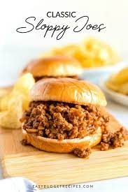 Heat a large skillet and add ground beef to pan. Homemade Sloppy Joes Easy Budget Recipes
