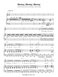Money Money Money Sheet Music Abba Free Pdf