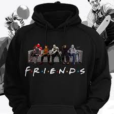 Horror Squad Michael Jason Freddy Horror Friends Black Unisex S 5xl Hoodie Fashion Clothing Shoes Accessories Unisexc Halloween Hoodie Hoodies Fall Shirts