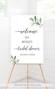 Editable Bridal Shower Welcome Sign Greenery Bridal Shower Etsy In 2020 Bridal Shower Welcome Sign Hen Party Welcome Sign