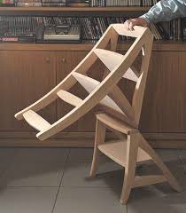 Http Www Bkgfactory Com Category Ladder The Chair That Turns Into A Step Stool Woodworking Furniture Projects Furniture