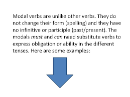 Most people will see the word verb and think doing words because verbs are. Modal Verbs When Do We Use Modal Verbs