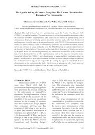 Mengutip sumber belajar kemdikbud ri, seni bangunan dan. Pdf The Agenda Setting Of Corona Analysis Of The Corona Dissemination Impact On The Community
