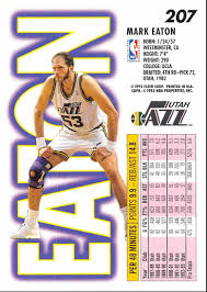 Mark eaton — one of the best defensive players ever — died friday. 1993 94 Fleer Mark Eaton 207 On Kronozio