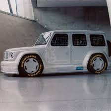 Virgil Abloh Designs Race Car Version Of Mercedesbenz Gclass In 2020 Mercedes Benz G Class Benz G Class Benz G