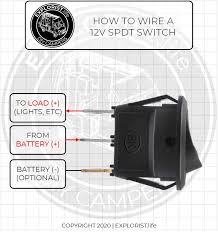 For example, a switch will be a break in the line. How To Wire Lights Switches In A Diy Camper Van Electrical System Explorist Life