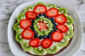 Dessert Fruit Pizza Recipe With Brownie Chocolate Chip Crust