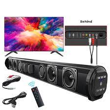 With patented sda and voice adjust technologies, you get incredible, spacious sound in any room. Ready Stock Column Powerful Home Theater Tv Sound Bar Speaker Wired Wireless Bluetooth Surround Soundbar For Pc Tv Outdoor Speakers Remote Shopee Malaysia