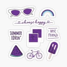 Shop purple aesthetic stickers created by independent artists from around the globe. Pin On Naklejki