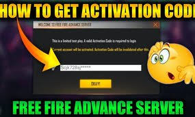 Free fire advance server activation code ! Free Fire Activation Code Advance Server