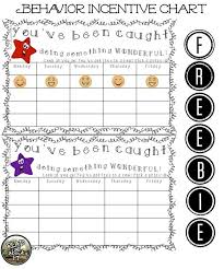 individual student incentive charts freebie pre k k