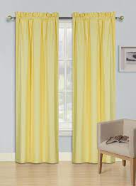2 Panels Yellow Solid Blackout Thermal Rod Pocket Foam Lined Window Curtain Drape R64 84 Length Walmart Com Yellow Curtains Yellow Curtains Bedroom Yellow Bedroom Decor
