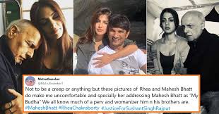 Rhea chakraborty's whatsapp chat with mahesh bhatt on day she left sushant singh rajput's house revealed: Netizens Wants Cbi Enquiry On Rhea Chakraborty And Mahesh Bhatt Behind Sushant S Mysterious Death