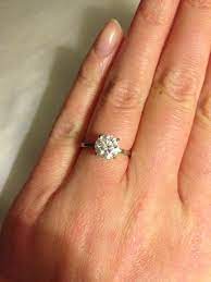 Beautiful Diamond Ring With A Delicate Band Round Brilliant 1 61 Gorgeous C Beautiful Diamond Rings Engagement Ring Wedding Band Round Brilliant Diamond Ring