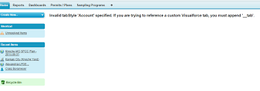 Box For Salesforce Invalid Tabstyle Specified Box Support