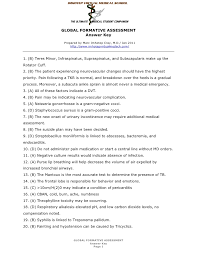 Setting up the google form and spreadsheet in advance of students before the students fill out the google form, take the formative assessment yourself. Imhotep Virtual Medical School Global Formative Assessment Answer Key