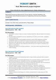 Mechanical Project Engineer Resume Samples Qwikresume