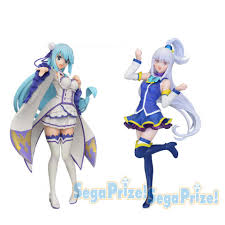 Aqua ʹækwə n (pl тж. Tronzo Original Sega Lpm Anime Konosuba With Re Zero Aqua Cos Emilia Pvc Action Figure Cute Girls Figurine Model Toys Action Figures Aliexpress