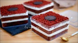 No Telur No Mixer Bisa Di Kukus Takaran Sendok Dessert Box Red Velvet Ide Jualan Youtube Makanan Penutup Mini Ide Makanan Makanan Manis