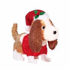 Holiday Time Light Up Fluffy Spaniel Dog Christmas Yard Decor Indoor Outdoor Holidaytim Holiday Time Lights Indoor Christmas Lights Christmas Yard Decorations