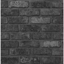 White brick wallpaper aged vintage look self adhesive fabric wallpaper peel and stick wallpaper wall paper white brick wallpaper. Wilko Wallpaper Black Brick Wilko